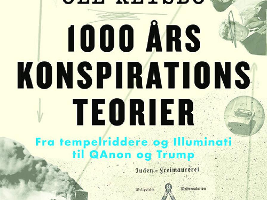 Forside til bogen "1000 års konspirationsteorier" af Ole Retsbo