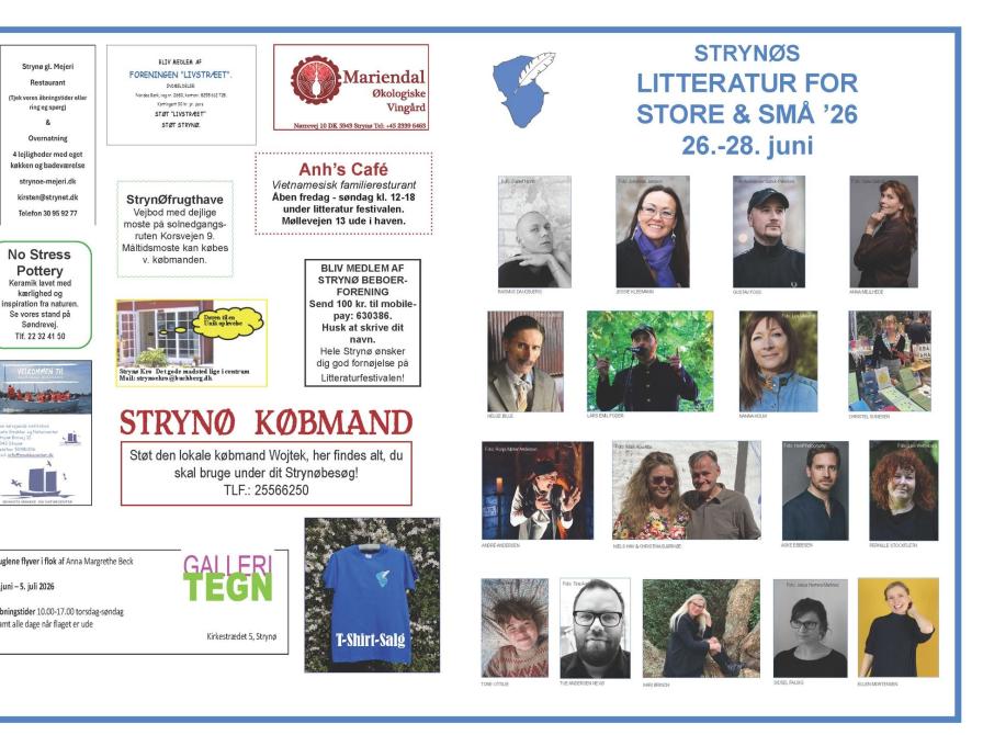 program Strynø litteraturfestival