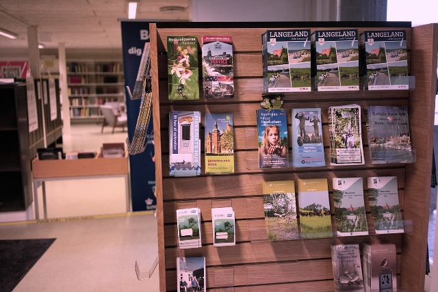 Foto af turistknudepunktet på Langeland Bibliotek