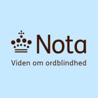 logo for Nota på lyseblå baggrund
