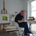 Peter Holmegaard Andersen i sit atelier