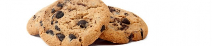 Foto af store småkager, såkaldte cookies