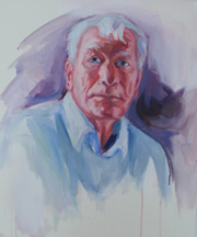 portræt af Vagn Lundbye malet af Solveig Moa